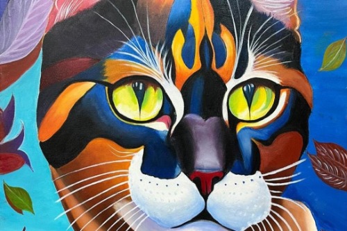 Schilderij te zien tijdens de expositie 2025 in het KCW