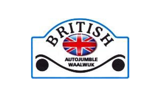 logo British Autojumble Waalwijk, georganiseerd door MG Cars Club