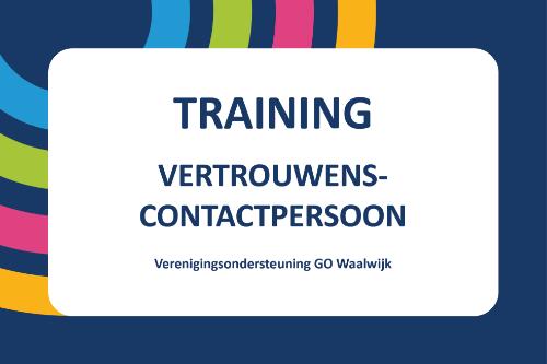 Afbeelding voor training vertrouwenscontactpersoon vanuit verenigingsondersteuning GO Waalwijk