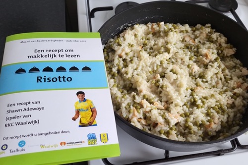 Recept Risotto door Shawn Adewoye (speler RKC Waalwijk)